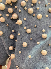 Load image into Gallery viewer, Denim and Pink ColorBlock tshirt