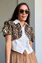 Load image into Gallery viewer, Animal Print Short Jacket Top