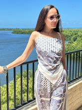 Load image into Gallery viewer, Printed Strapless Top and Pant Set