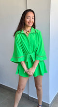 Load image into Gallery viewer, Green Kimono Romper