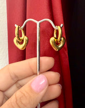 Load image into Gallery viewer, Heart Huggies Earrings