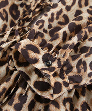Load image into Gallery viewer, Leopard Print Tie Front Top