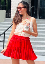 Load image into Gallery viewer, Red Hearts Ruffle Romper