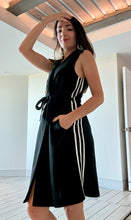 Load image into Gallery viewer, Black Blazer Dress with Lines