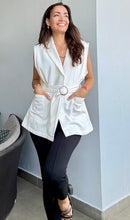 Load image into Gallery viewer, Denim White Vest