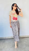 Load image into Gallery viewer, Satin Animal Print Skirt