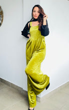 Load image into Gallery viewer, Velvet Green Jumpsuit