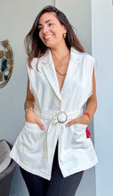 Load image into Gallery viewer, Denim White Vest