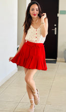 Load image into Gallery viewer, Red Hearts Ruffle Romper