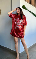All You Need is Love Sequin Dress
