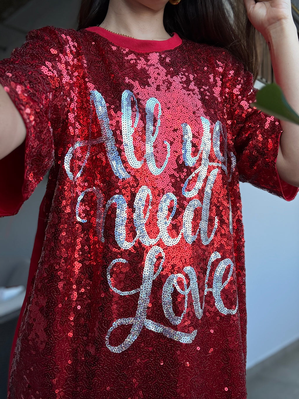 All You Need is Love Sequin Dress
