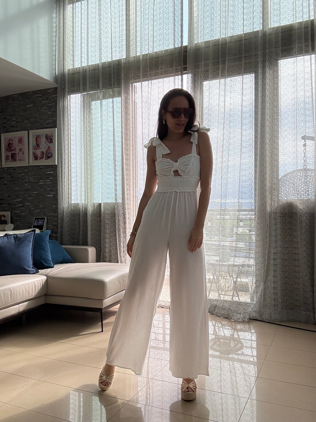 Unique White Jumpsuit