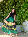 Button Down Green Maxi Skirt