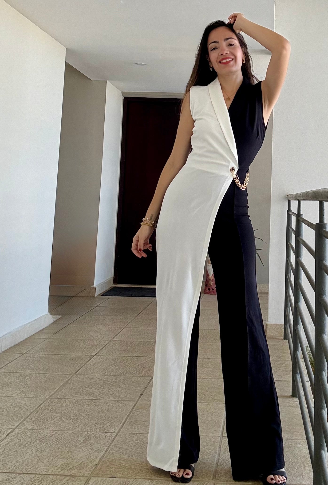 Black and White Jumpsuit