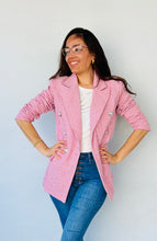 Load image into Gallery viewer, Textured Light Pink Blazer
