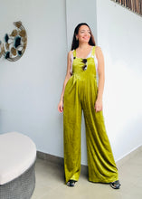 Load image into Gallery viewer, Velvet Green Jumpsuit
