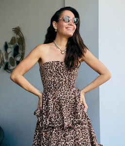 Animal Ruffle Dress