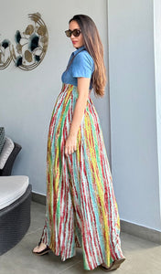 Colorful Denim Dress