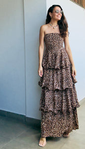 Animal Ruffle Dress
