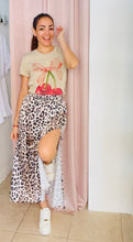 Load image into Gallery viewer, Satin Animal Print Skirt
