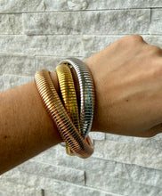 Load image into Gallery viewer, Tricolor Interwined Bracelet
