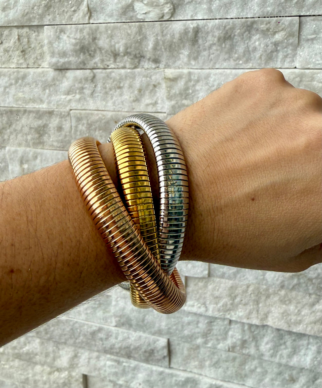 Tricolor Interwined Bracelet