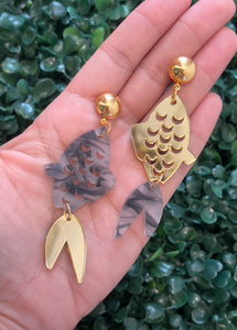 Gold Fish Earrings