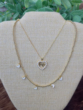 Load image into Gallery viewer, Mini White Hearts Necklace
