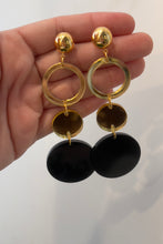 Load image into Gallery viewer, Black and Gold Earrings
