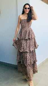 Animal Ruffle Dress