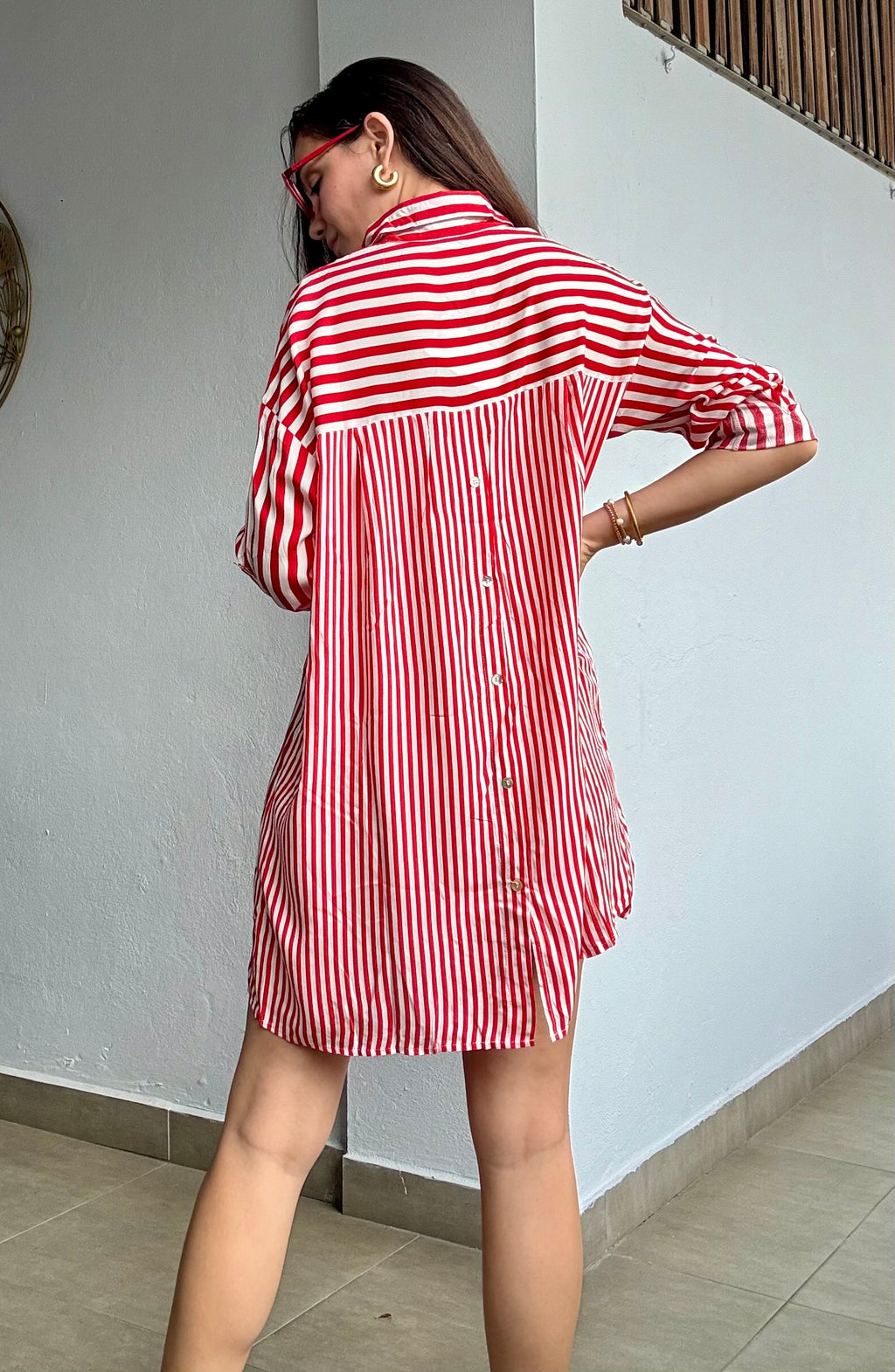 Red Stripes Dress