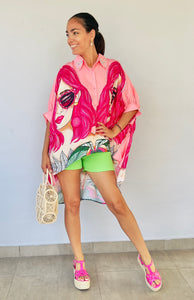 Fabulous Oversized Pink Blouse