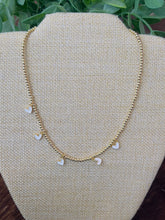 Load image into Gallery viewer, Mini White Hearts Necklace
