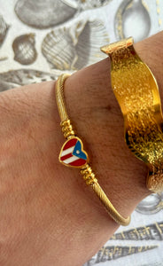 Puerto Rico Heart Bracelet