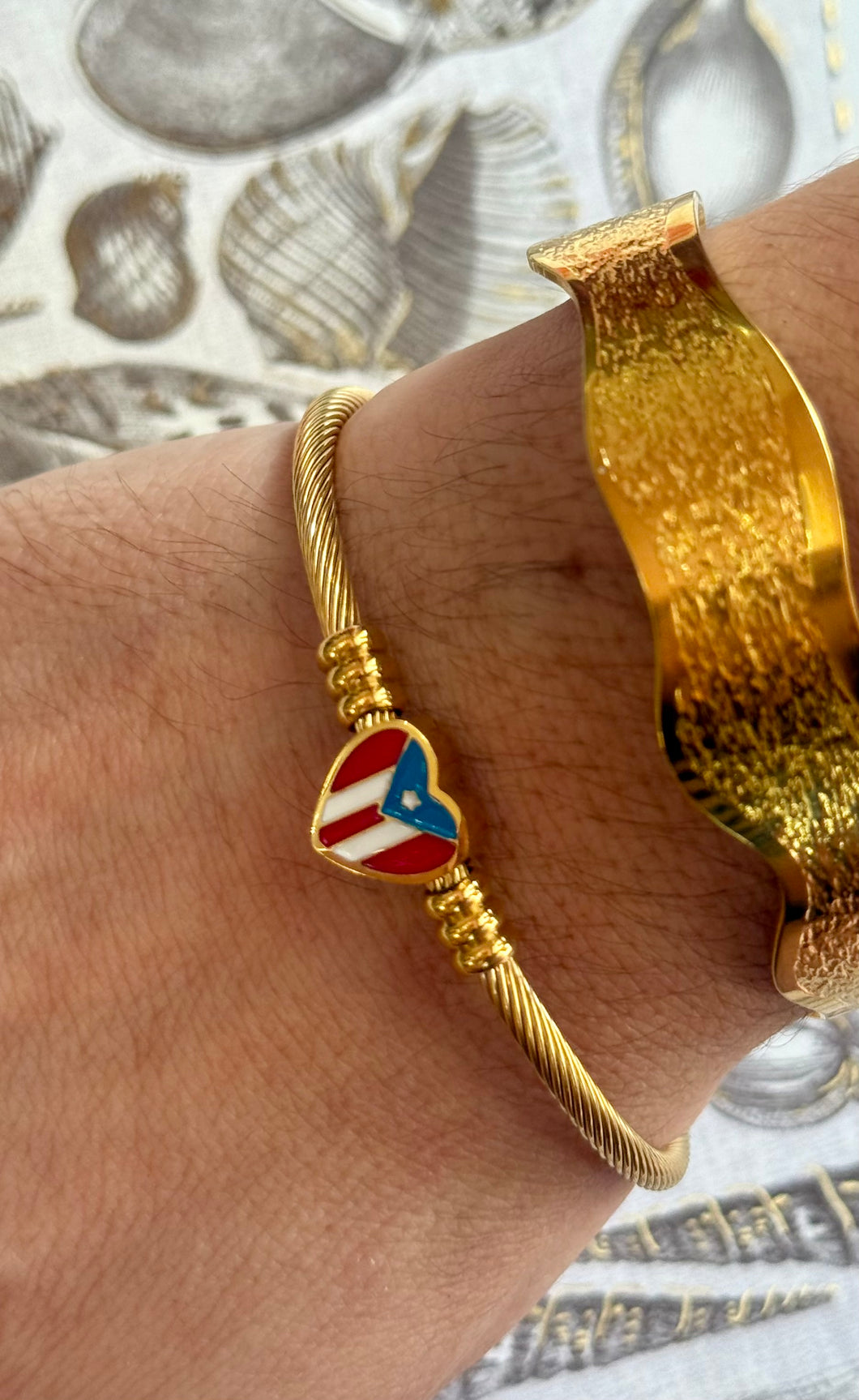 Puerto Rico Heart Bracelet