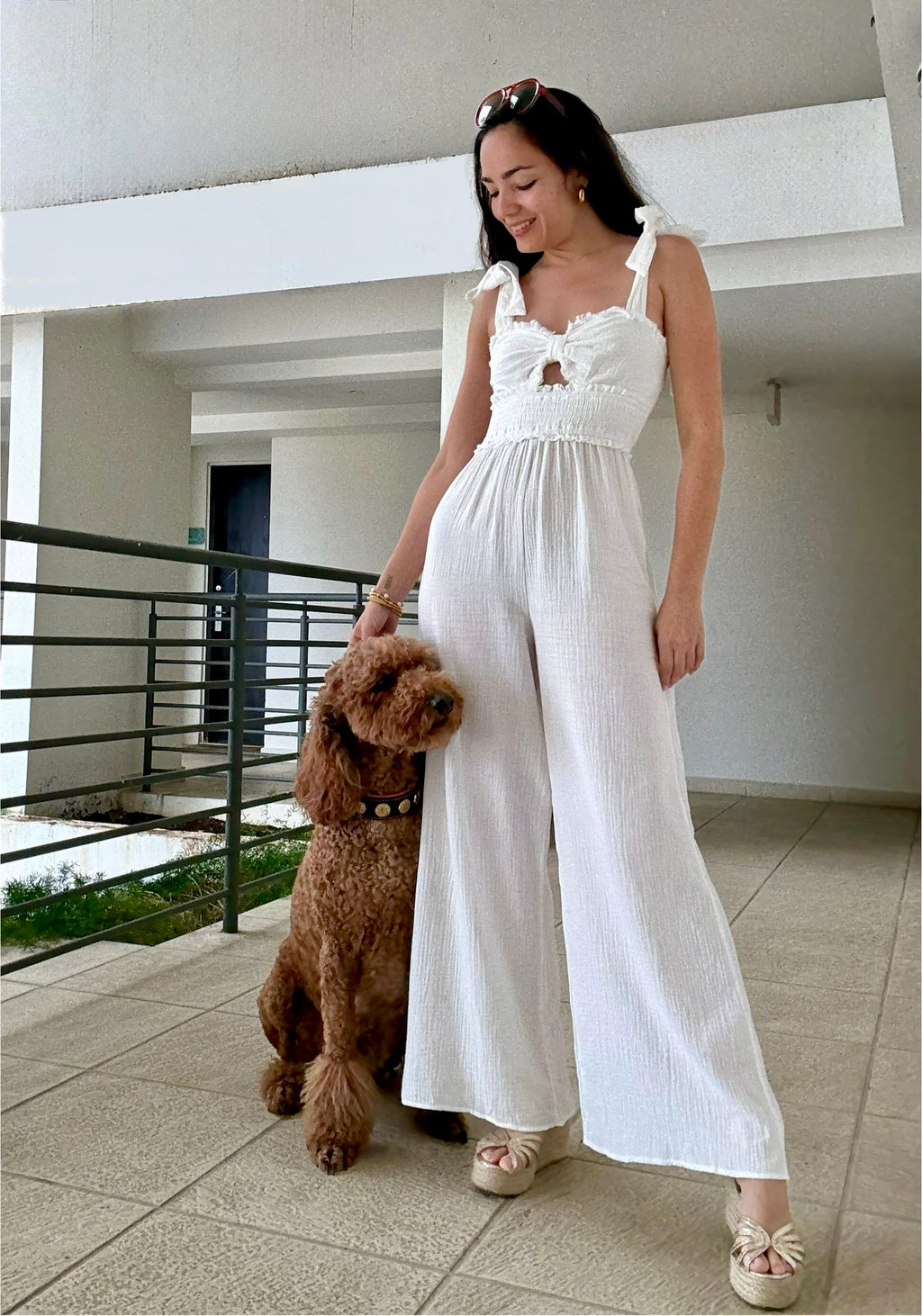 Unique White Jumpsuit