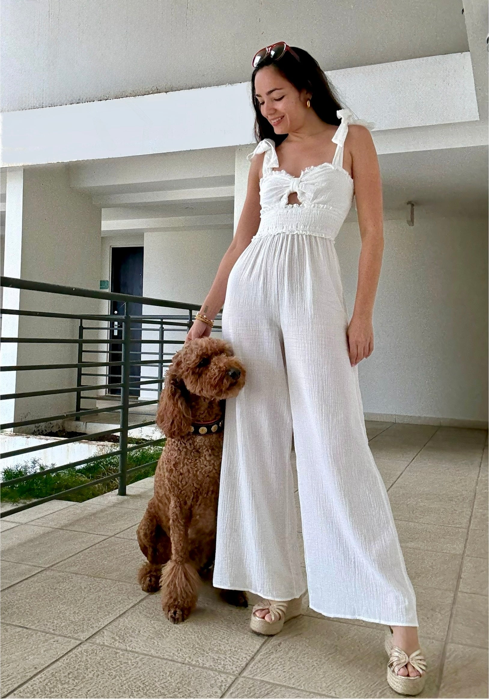 Unique White Jumpsuit