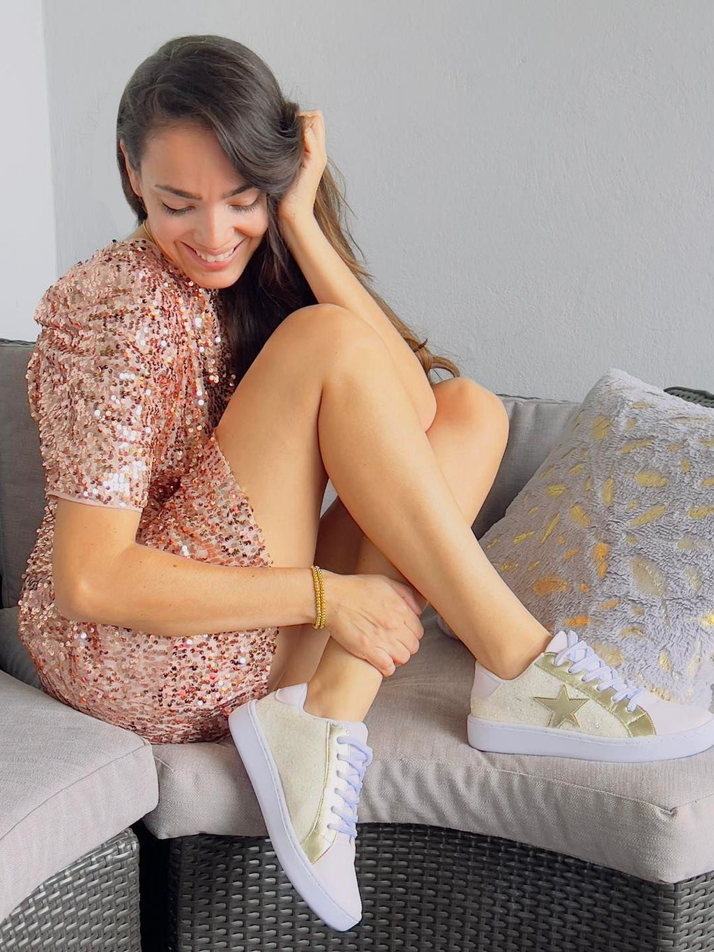 Rose Gold Sequin Dress
