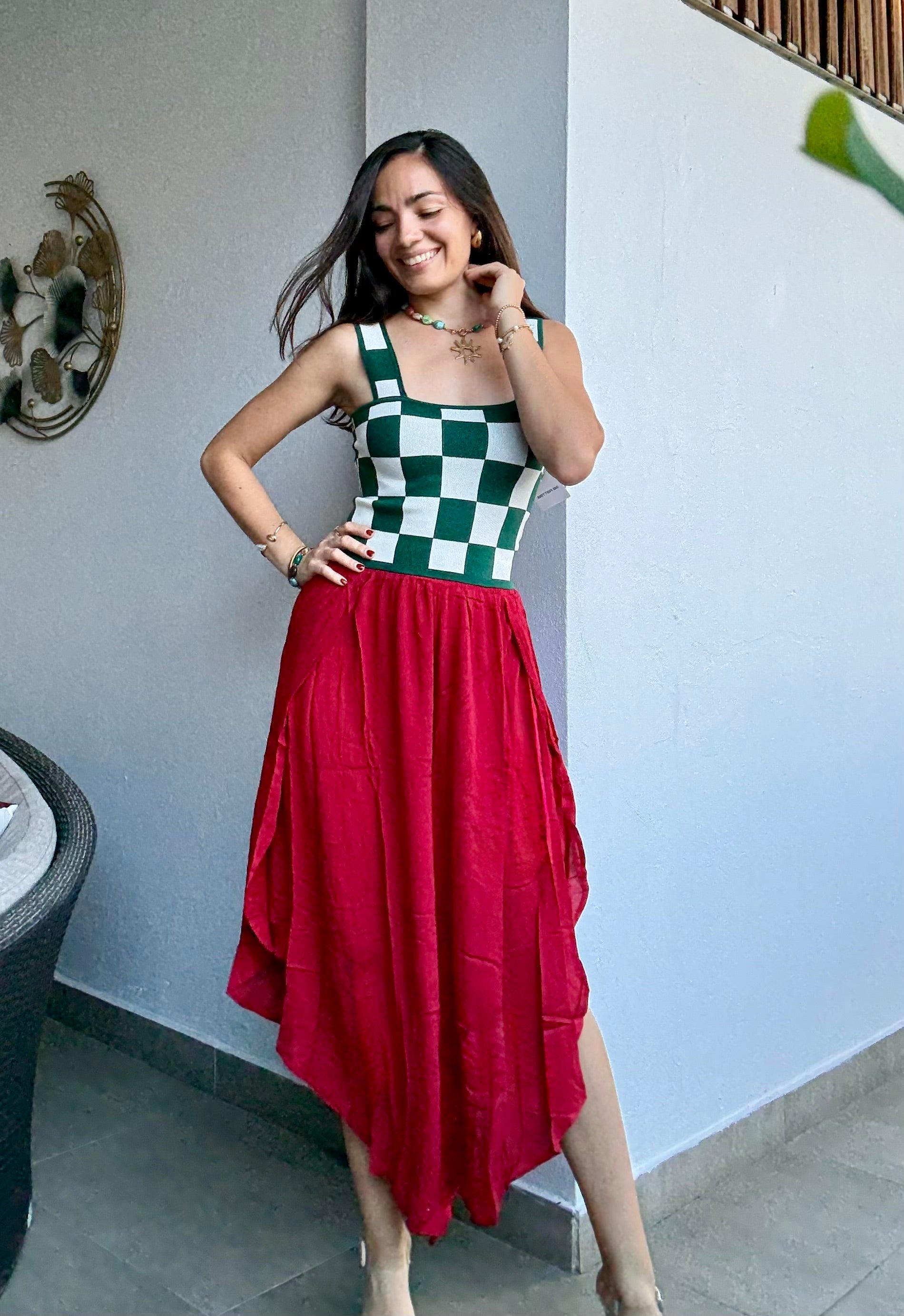 Burgandy Loose Fit Pants