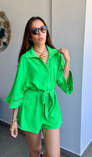 Load image into Gallery viewer, Green Kimono Romper
