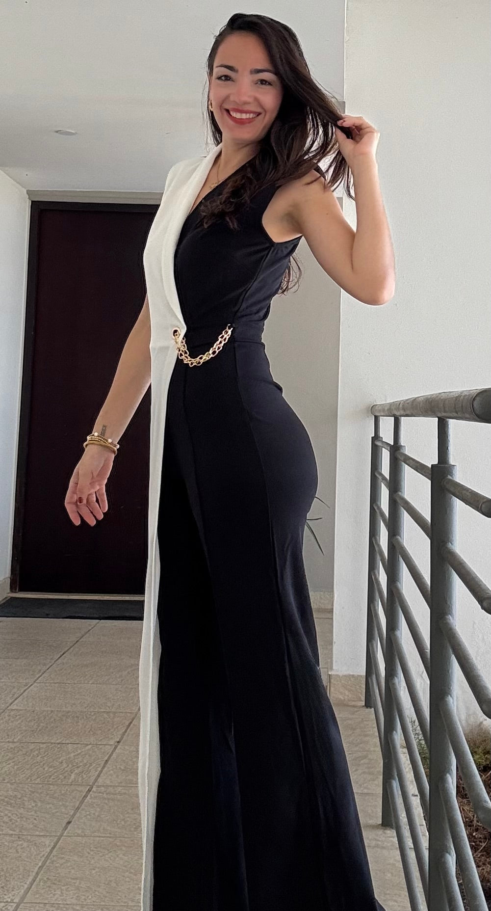 Black and White Jumpsuit