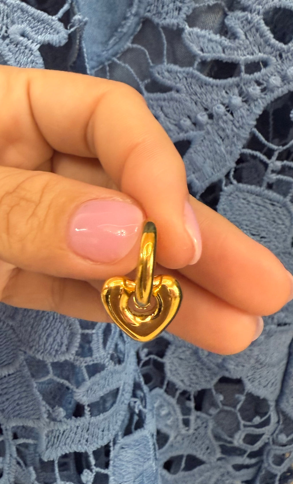 Heart Huggies Earrings