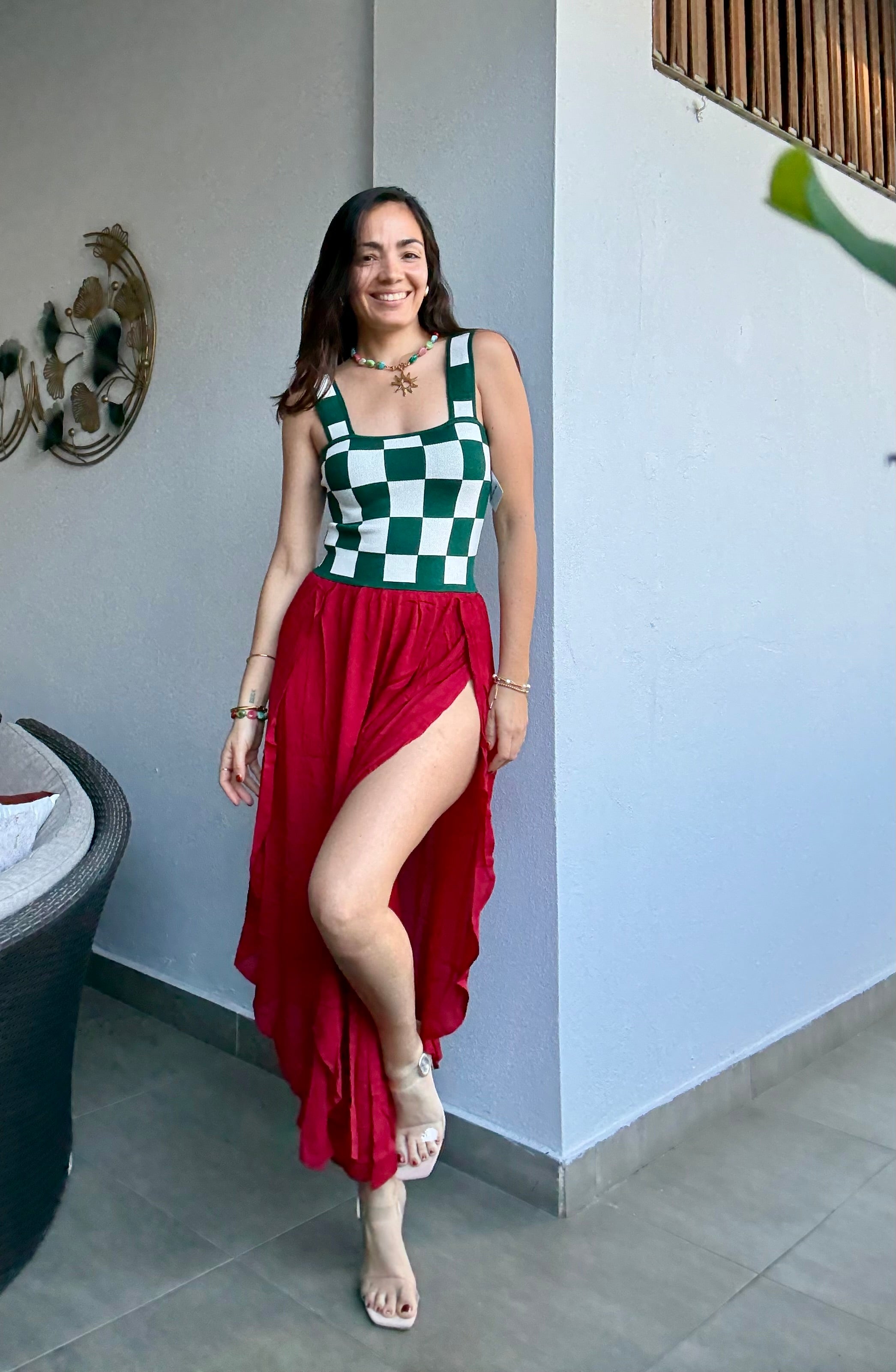 Burgandy Loose Fit Pants