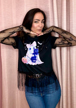 Load image into Gallery viewer, Halloween Fringe Crop Top
