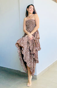 Animal Ruffle Dress