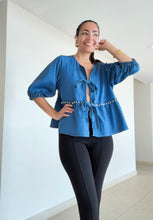 Load image into Gallery viewer, Fabulous Denim Open Front Top
