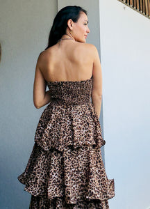 Animal Ruffle Dress