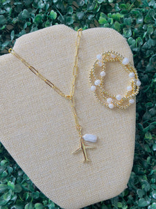 Gold & Pearls Trio Bracelet