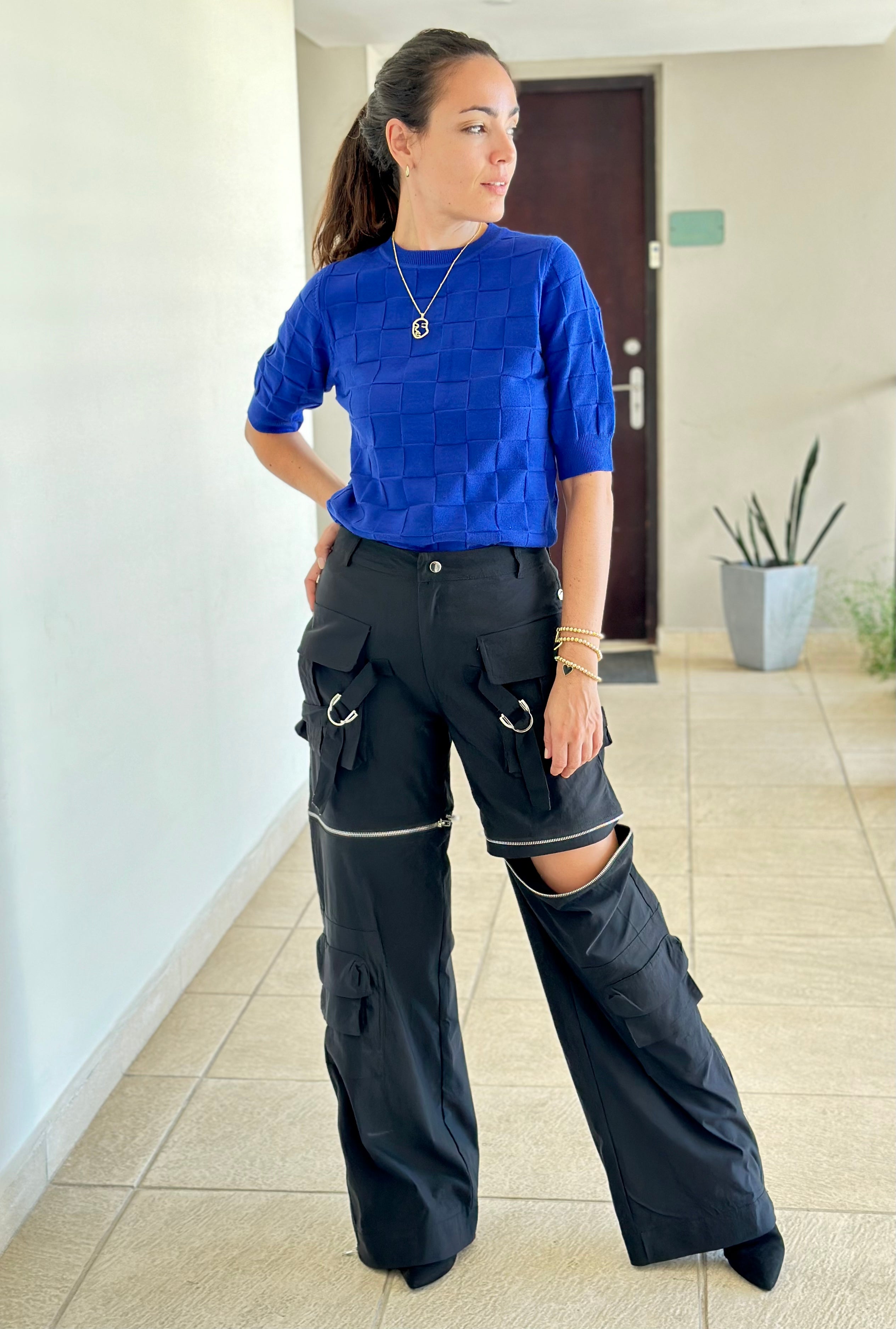 Royal Blue Sweater Top