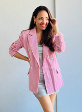 Load image into Gallery viewer, Textured Light Pink Blazer
